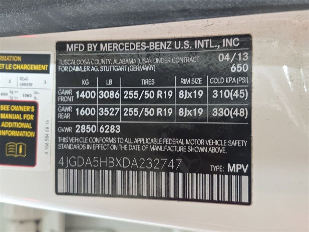 2013 Mercedes-Benz ML 350 ML 350