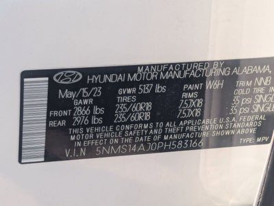 2023 Hyundai Santa Fe SE