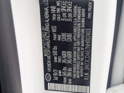 2022 Hyundai Santa Cruz SEL