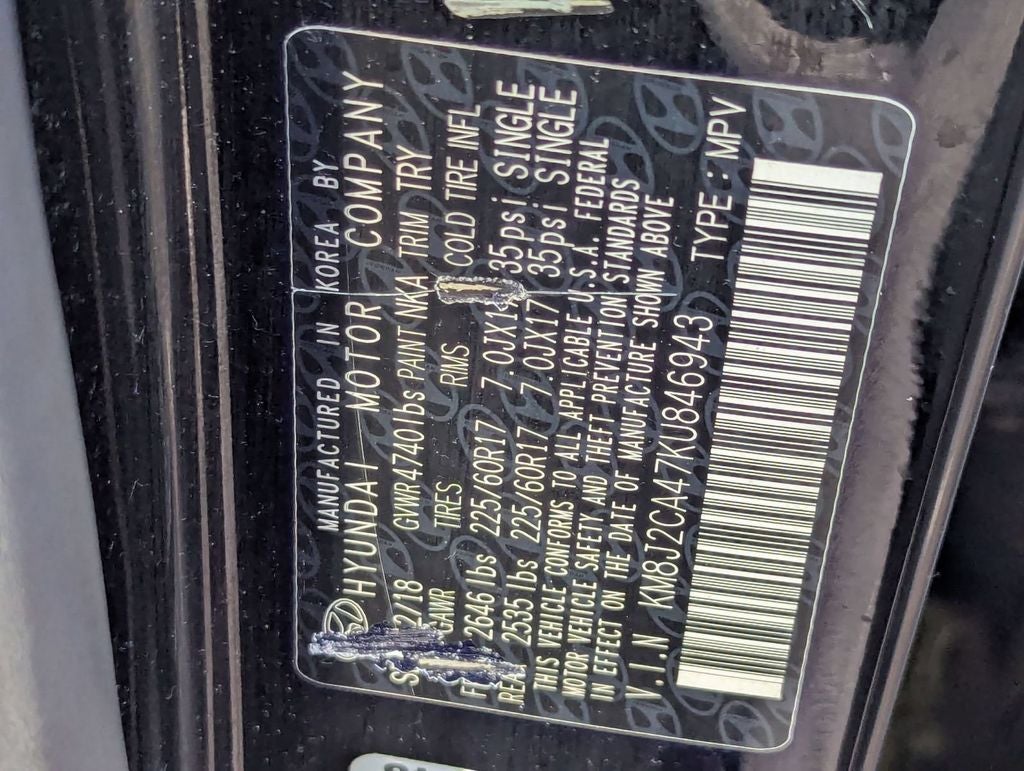 2019 Hyundai Tucson SE
