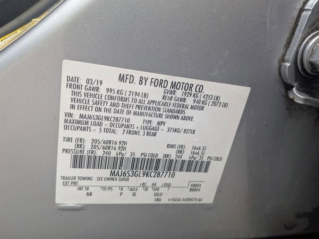 2019 Ford EcoSport SE