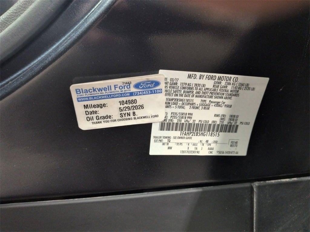 2017 Ford Taurus SEL