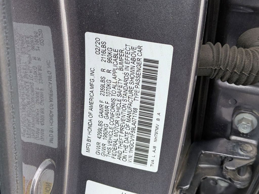 2020 Honda Accord EX-L