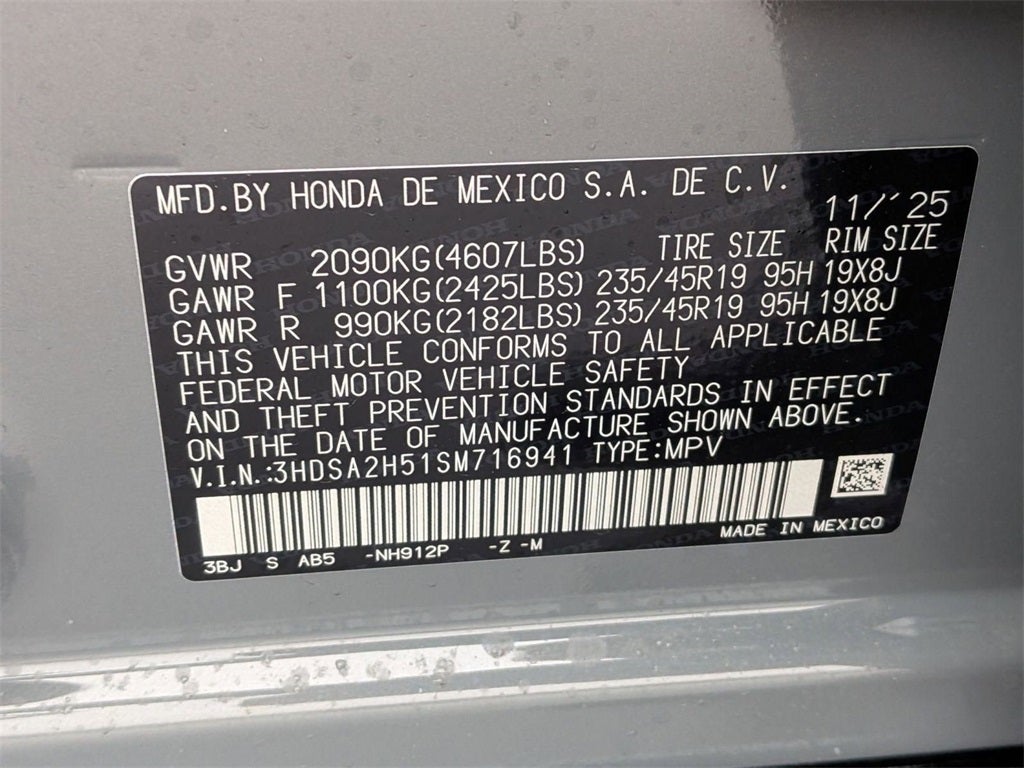 2025 Acura ADX A-Spec Package