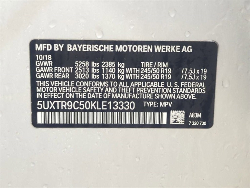 2019 BMW X3 xDrive30i