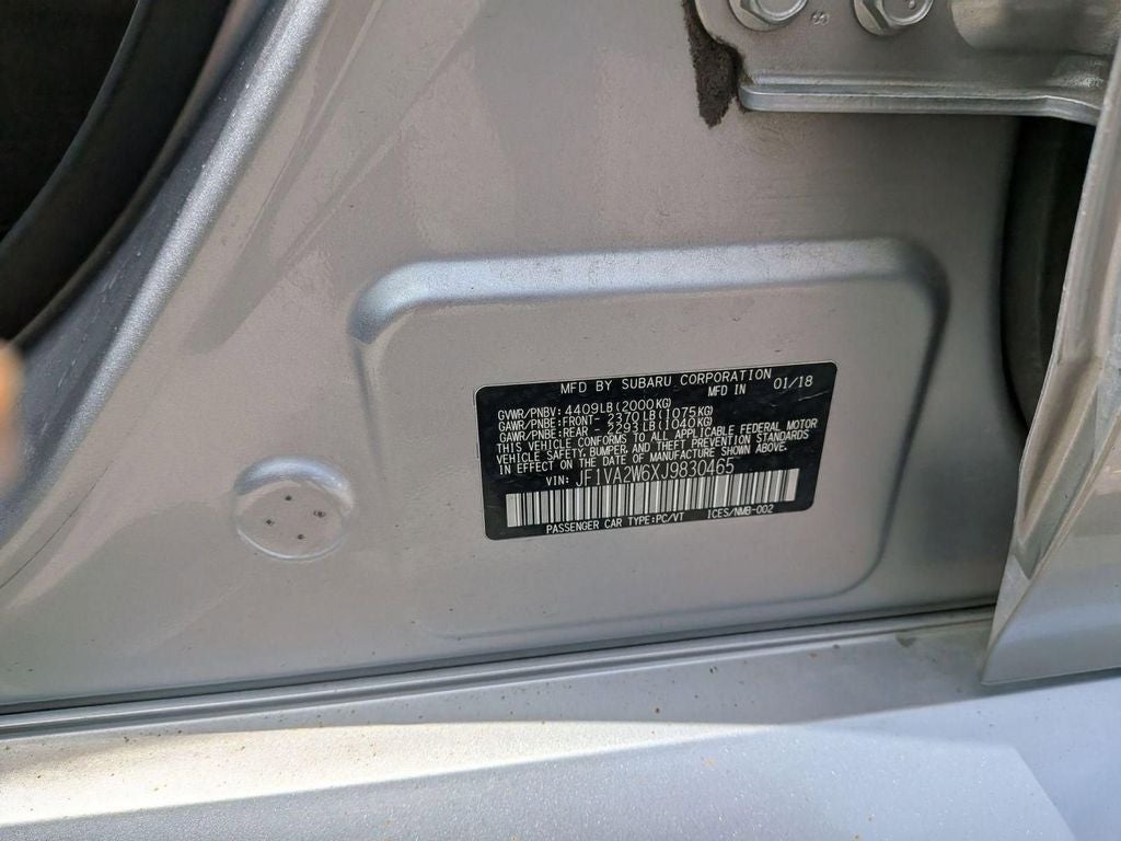 2018 Subaru WRX STi Limited