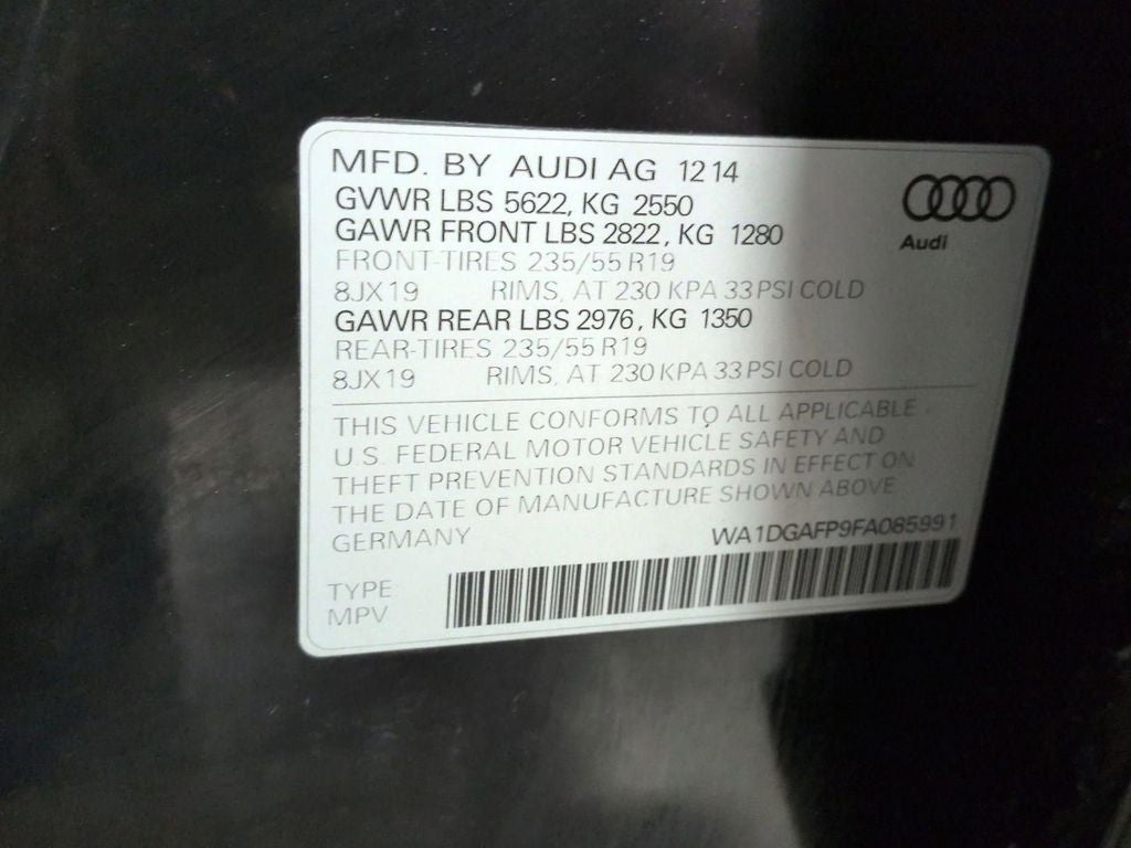 2015 Audi Q5 3.0T Premium Plus quattro