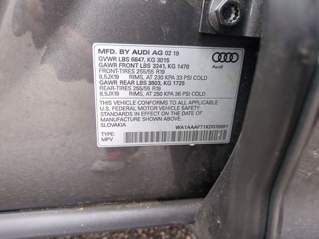 2019 Audi Q7 55 Premium quattro