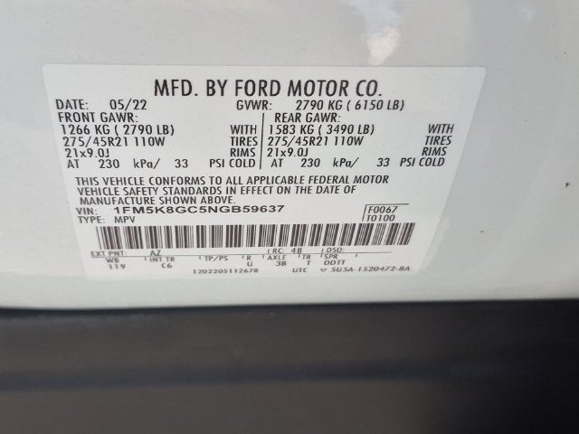 2022 Ford Explorer ST 4X4