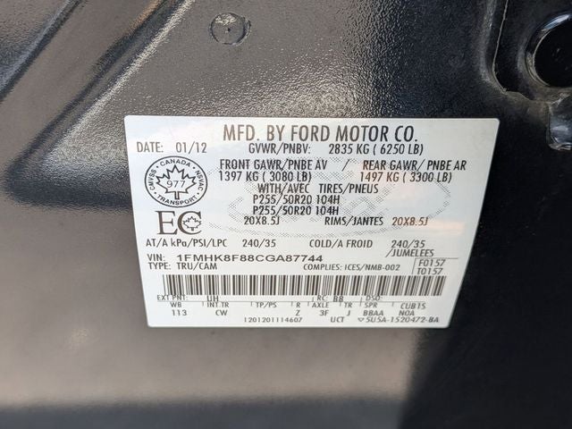 2012 Ford Explorer Limited 4X4