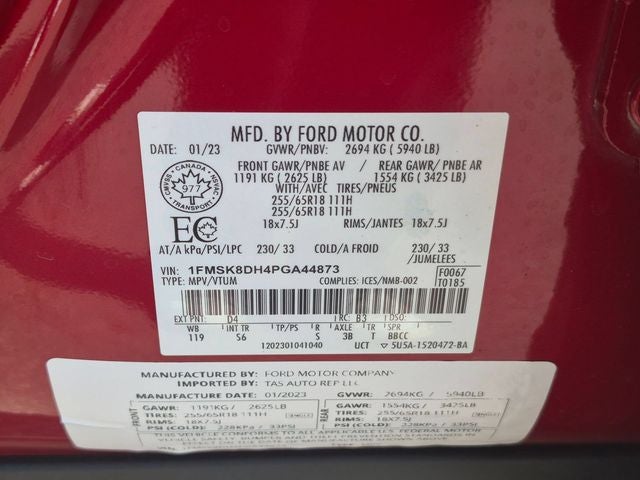 2023 Ford Explorer XLT 4X4