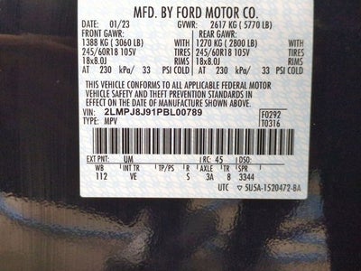 2023 Lincoln Nautilus Standard AWD!