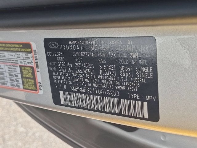 2026 Hyundai Palisade Calligraphy AWD