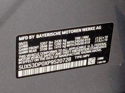 2023 BMW X3 xDrive30i